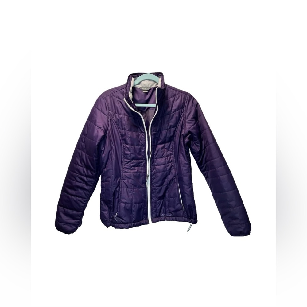 Eddie Bauer Women’s light weight puffer jacket purple Size M